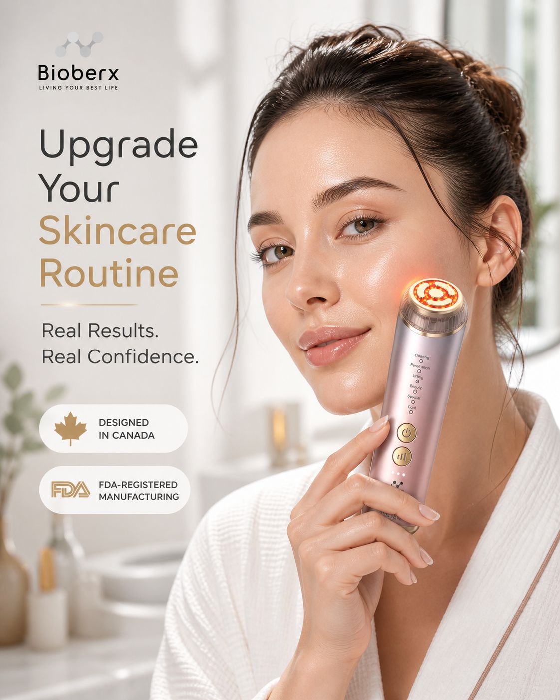 Bioberx RadianceLift Pro Multifunction Beauty Device | Lift, Glow & Deep Absorption Technology