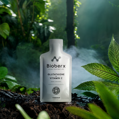 BIOBERX NANO LIPOSOMAL REDUCED L-GLUTATHIONE 400MG + VITAMIN C 700MG (SODIUM L-ASCORBATE) | SUPERIOR BIOAVAILABILITY | ALL NATURAL PREMIUM HEALTH SUPPLEMENTS | MADE IN GERMANY