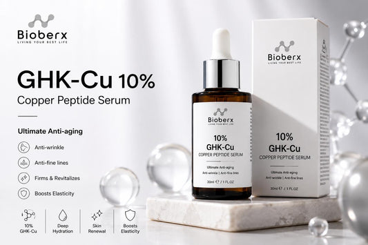 Bioberx 10% GHK-Cu Copper Peptide Serum | Ultimate Anti-Aging &amp; Skin Repair Formula (30mL)